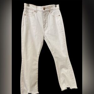 Loft made and loved slim pockets high waist flare crop size 4P waist 27” jeans